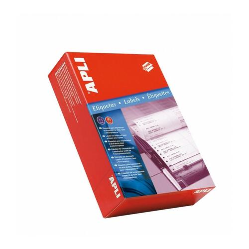 Printer labels Apli 500 Ark 43,2 x 65,6 mm Hvid