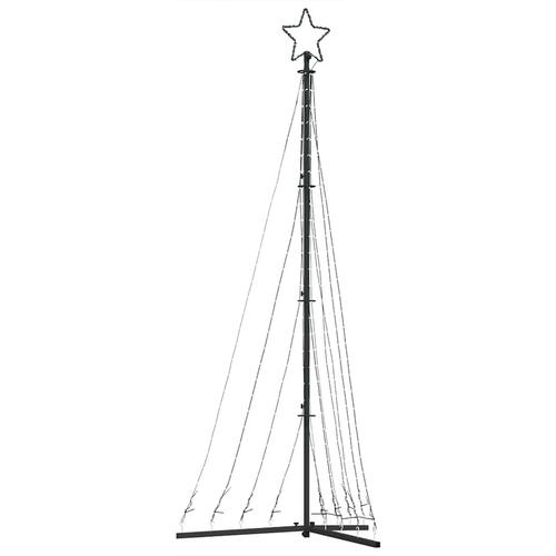 LED-juletræ 447 LED'er 249 cm farverigt lys