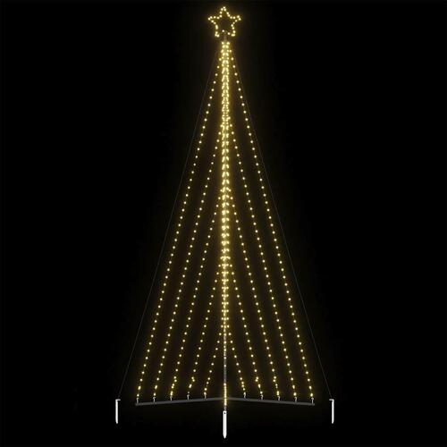 Juletræslys 570 LED'er 399 cm varmt hvidt lys