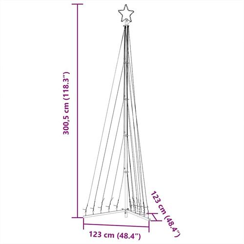 Juletræslys 495 LED'er 300,5 cm varmt hvidt lys