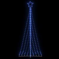 LED-juletræ 447 LED'er 249 cm blåt lys