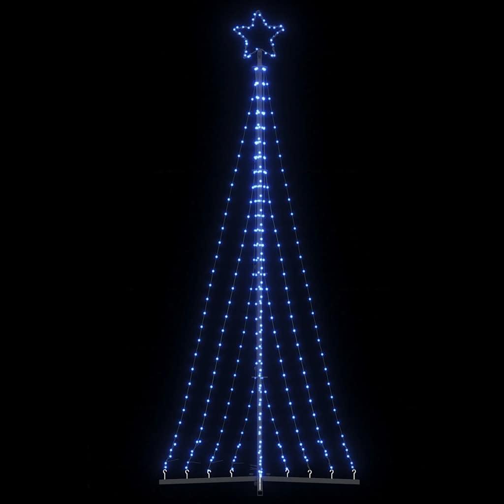 LED-juletræ 447 LED'er 249 cm blåt lys