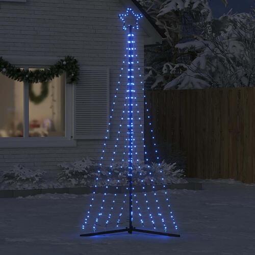 LED-juletræ 447 LED'er 249 cm blåt lys