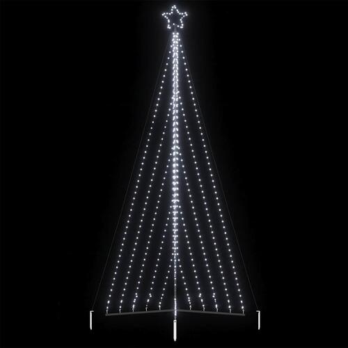 Juletræslys 570 LED'er 399 cm koldt hvidt lys