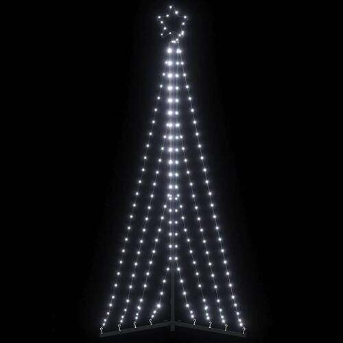 LED-juletræ 339 LED'er 187 cm koldt hvidt lys
