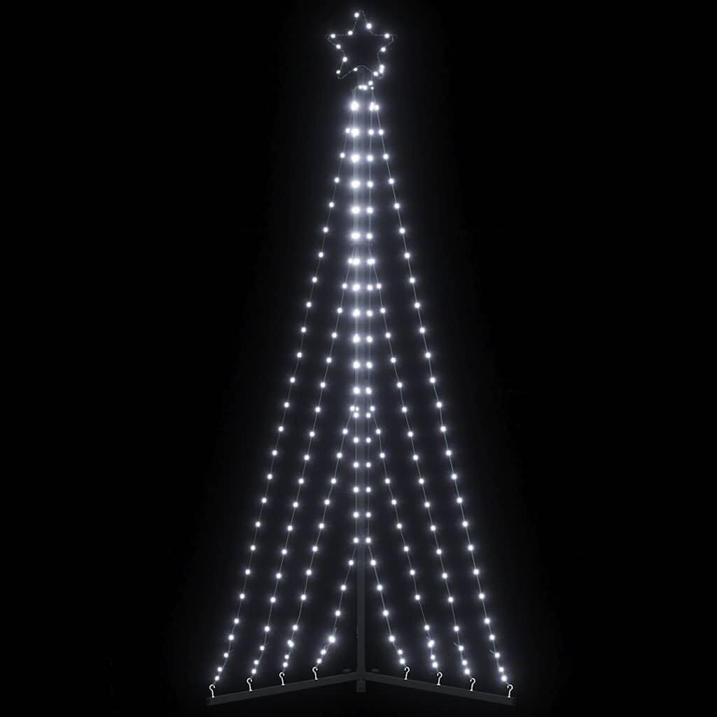 LED-juletræ 339 LED'er 187 cm koldt hvidt lys