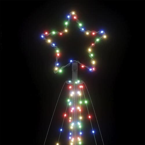 Juletræslys 570 LED'er 399 cm farverigt lys