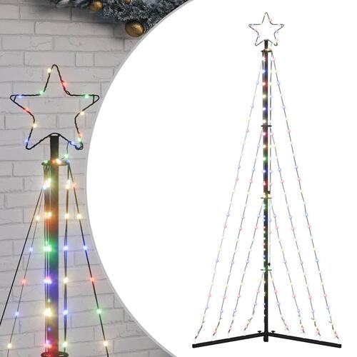 Juletræslys 339 LED'er 187 cm farverigt lys