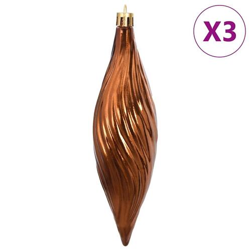 Julekugler 98 stk. Ø3/4/6 cm brun