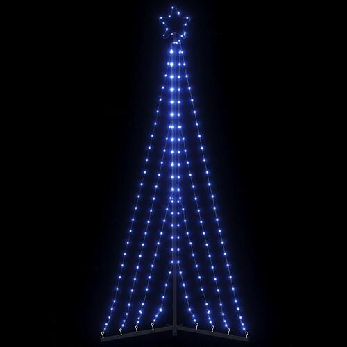 Juletræslys 339 LED'er 187 cm blå