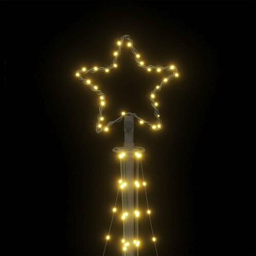 LED-juletræ 447 LED'er 249 cm varmt hvidt lys