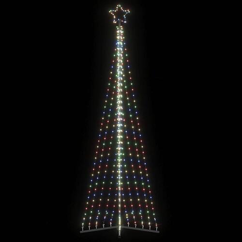 LED-juletræ 495 LED'er 300,5 cm farverigt lys