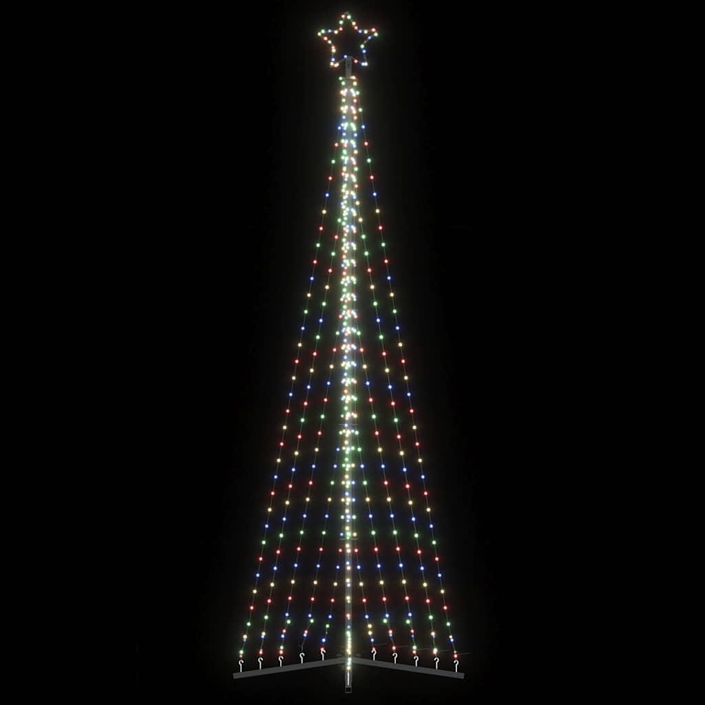 LED-juletræ 495 LED'er 300,5 cm farverigt lys
