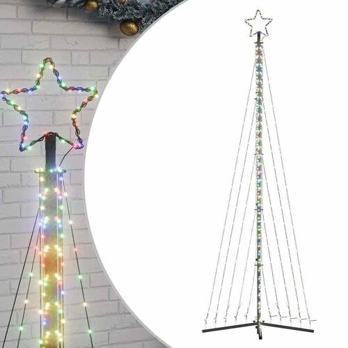 LED-juletræ 495 LED'er 300,5 cm farverigt lys