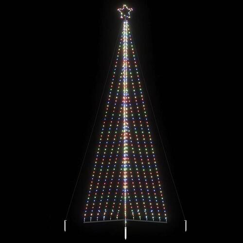 Juletræslys 789 LED'er 476 cm farverigt lys