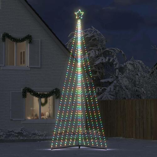 Juletræslys 789 LED'er 476 cm farverigt lys