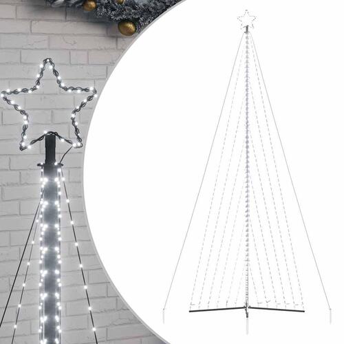 Juletræslys 789 LED'er 476 cm koldt hvidt lys