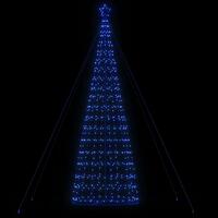 Lysende juletræ 1534 LED'er 503 cm blåt lys