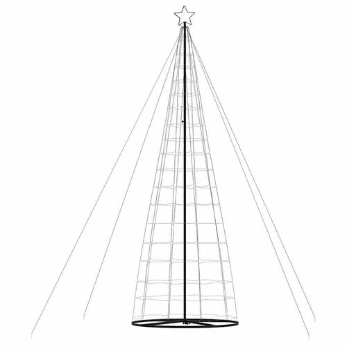 LED-juletræ 1534 LED'er 503 cm blåt lys