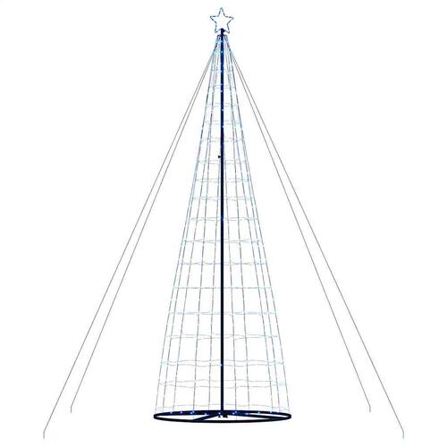 LED-juletræ 1534 LED'er 503 cm blåt lys