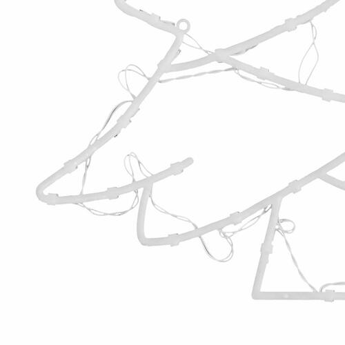 Julelys juletræssilhuet 2 stk 50 LED'er varm hvid