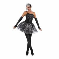 Kostume til voksne Skelet Ballerina M