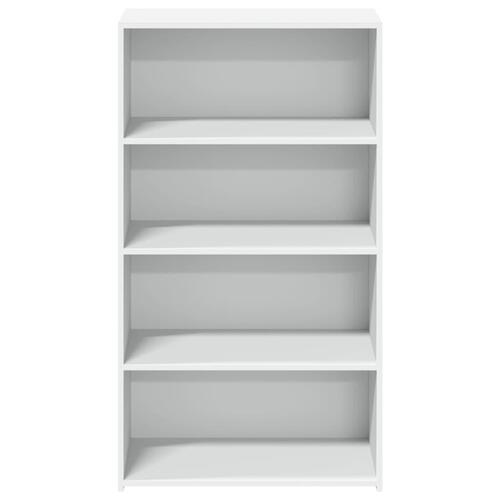 Reol 70x41x124 cm konstrueret træ hvid