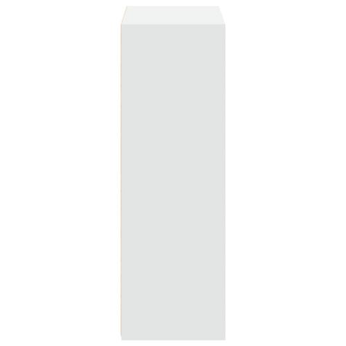 Reol 70x41x124 cm konstrueret træ hvid