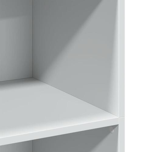 Reol 70x41x124 cm konstrueret træ hvid