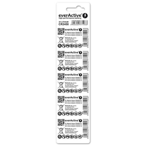 Batterier EverActive CR2450 (5 enheder)