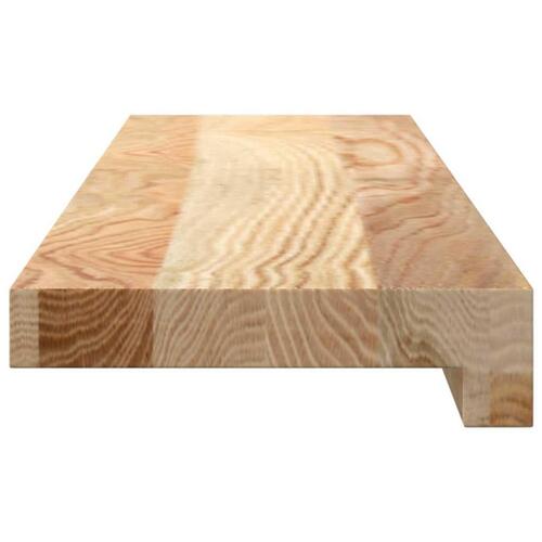Vindueskarme 2 stk ubehandlet 70x15x2 cm massivt egetræ