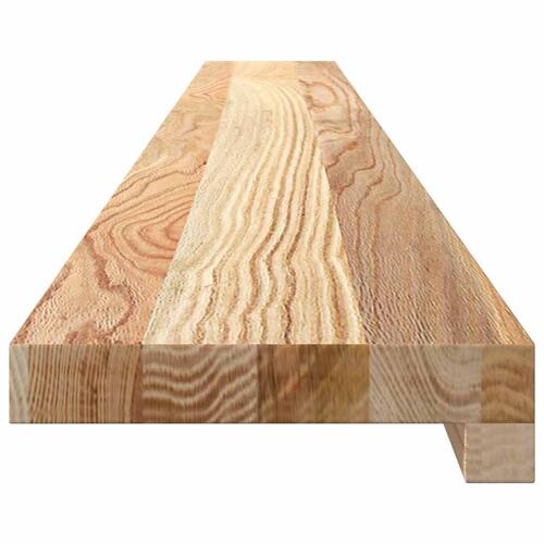 Vindueskarme 2 stk ubehandlet 140x15x2 cm massivt egetræ