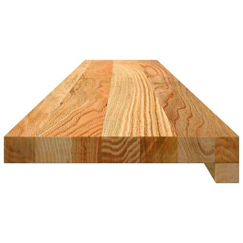 Vindueskarme 2 stk lysebrun 110x20x2 cm massivt egetræ