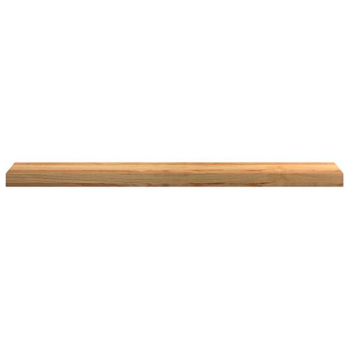 Vindueskarme 2 stk lysebrun 100x15x2 cm massivt egetræ