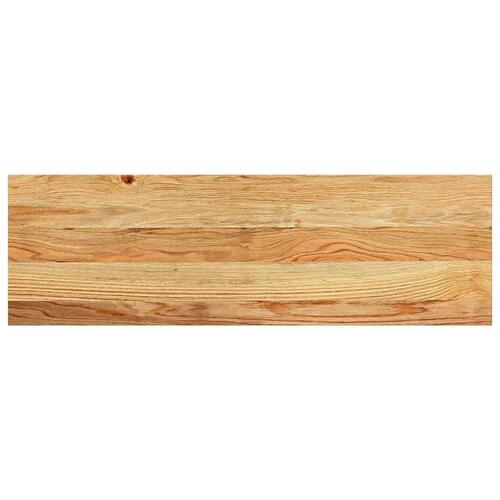 Vindueskarme 2 stk lysebrun 80x25x2 cm massivt egetræ