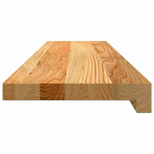 Vindueskarme 2 stk lysebrun 90x20x2 cm massivt egetræ