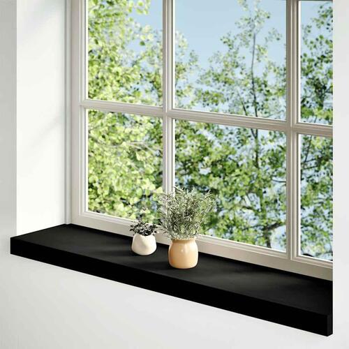 Vindueskarme 2 stk mørkebrun 70x20x2 cm massivt egetræ