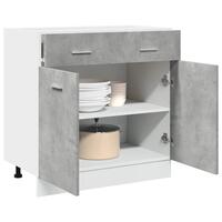 Skuffeunderskab 80x46x81,5 cm spånplade betongrå