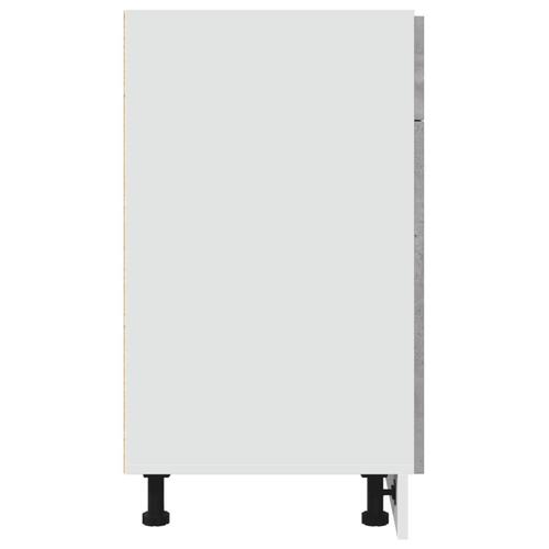 Skuffeunderskab 80x46x81,5 cm spånplade betongrå