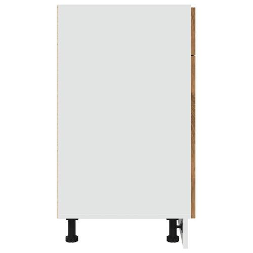 Underskab med skuffe 80x46x81,5 cm konstrueret træ kunsteg