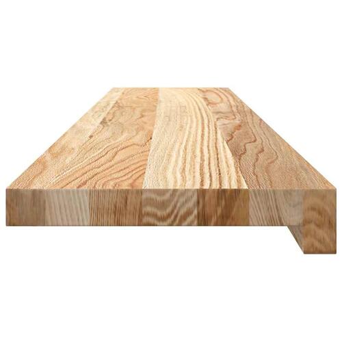 Vindueskarme 2 stk ubehandlet 100x20x2 cm massivt egetræ