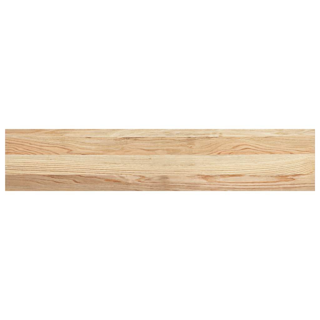 Vindueskarme 2 stk ubehandlet 100x20x2 cm massivt egetræ