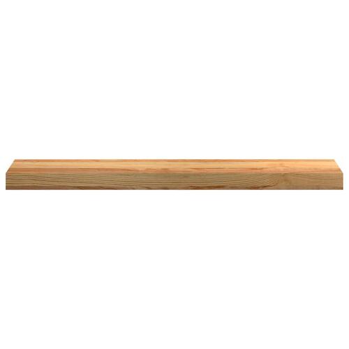 Vindueskarme 2 stk lysebrun 80x15x2 cm massivt egetræ