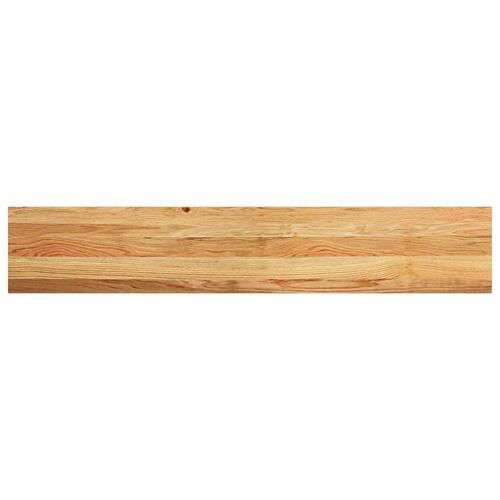 Vindueskarme 2 stk lysebrun 140x25x2 cm massivt egetræ
