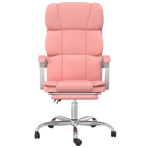 Kontorstol kunstlæder pink