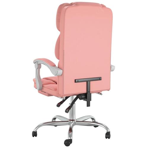 Kontorstol kunstlæder pink