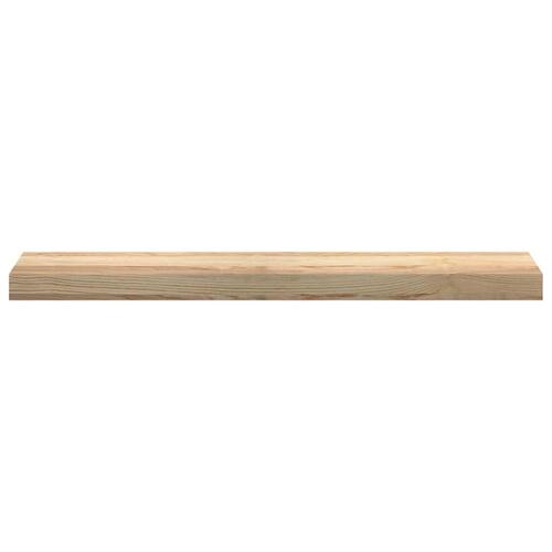 Vindueskarme 2 stk ubehandlet 80x15x2 cm massivt egetræ