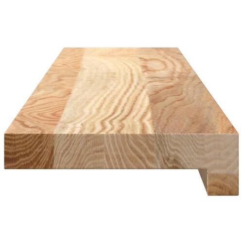 Vindueskarme 2 stk ubehandlet 80x15x2 cm massivt egetræ