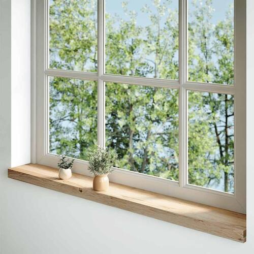 Vindueskarme 2 stk ubehandlet 160x15x2 cm massivt egetræ