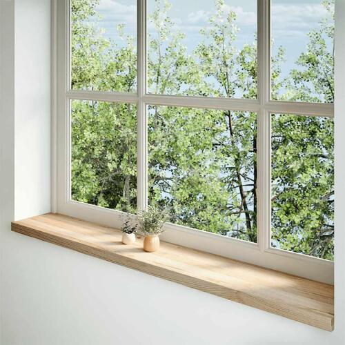Vindueskarme 2 stk ubehandlet 160x25x2 cm massivt egetræ
